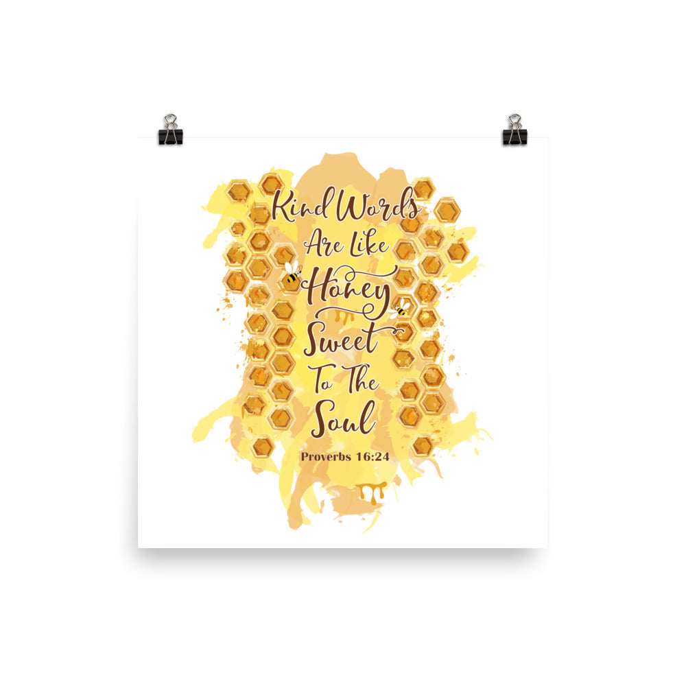 Kind Words Like Honey - Poster