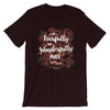 Fearfully And Wonderfully Made - Cozy Fit Short Sleeve Tee-Oxblood Black-S-Made In Agapé