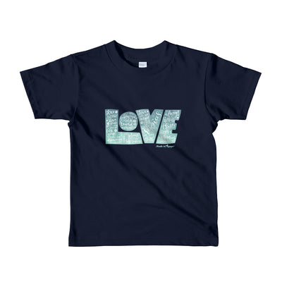LOVE Protects - Kids T-Shirt-Navy-2yrs-Made In Agapé