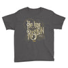 He Has Risen - Youth Short Sleeve Tee-Charcoal-XS-Made In Agapé