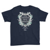 Lord Is My Strength And Shield - Youth Short Sleeve Tee-Navy-XS-Made In Agapé