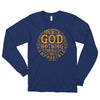 Nothing Impossible With God - Unisex Long Sleeve Shirt-Navy-S-Made In Agapé