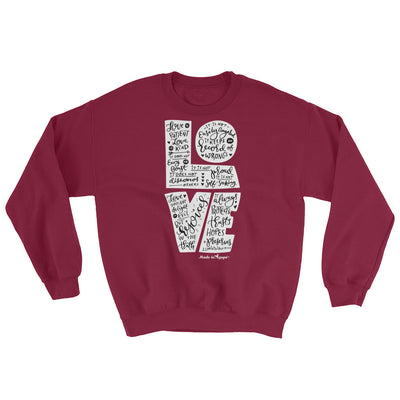 LOVE Is Patient - Women's Sweatshirt-Maroon-S-Made In Agapé
