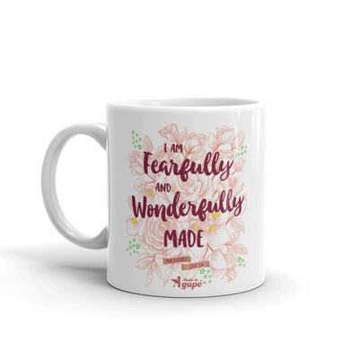 Fearfully And Wonderfully Made - Coffee Mug-11oz-Left Handle-Made In Agapé