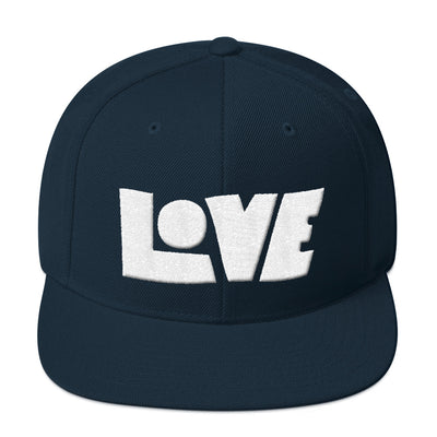 LOVE Protects - Snapback Hat-Dark Navy-Made In Agapé