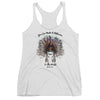 Make A Difference In This World - Ladies' Triblend Racerback Tank-Heather White-XS-Made In Agapé