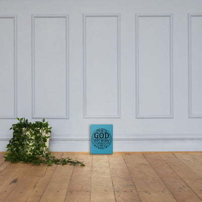 Nothing Impossible With God - Canvas Wall Art-12×16-Made In Agapé
