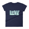 LOVE Protects - Ladies' Fit Tee-Navy-S-Made In Agapé