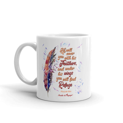 Agapé Feathers and Wings - Coffee Mug-11oz-Left Handle-Made In Agapé