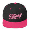 Precious - Snapback Hat-Black/ Neon Pink-Made In Agapé