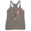 His Grace Is Sufficient - Ladies' Triblend Racerback Tank-Venetian Grey-XS-Made In Agapé