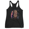 Agapé Feathers And Wings - Ladies' Triblend Racerback Tank-Vintage Black-XS-Made In Agapé
