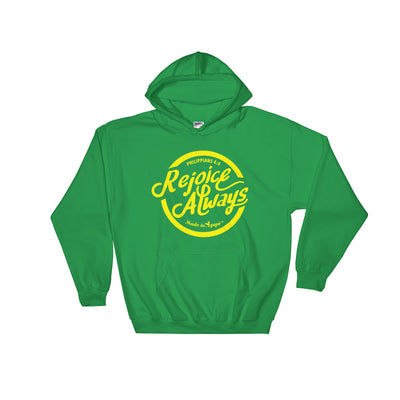 Rejoice Always - Men's Hoodie-Irish Green-S-Made In Agapé