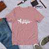 Made In Agapé™ - Cozy Fit Short Sleeve Tee-Heather Orchid-S-Made In Agapé