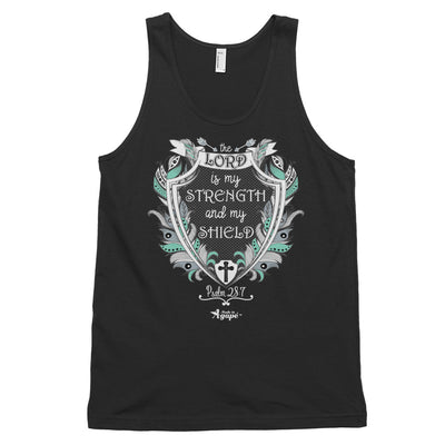 Lord Is My Strength And Shield - Unisex Tank-Black-XS-Made In Agapé