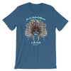 Make A Difference In This World - Cozy Fit Short Sleeve Tee-Steel Blue-S-Made In Agapé