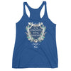 Lord Is My Strength And Shield - Ladies' Triblend Racerback Tank-Vintage Royal-XS-Made In Agapé