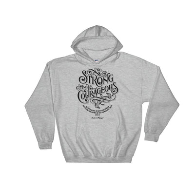 Be Strong and Courageous - Men's Hoodie-Sport Grey-S-Made In Agapé