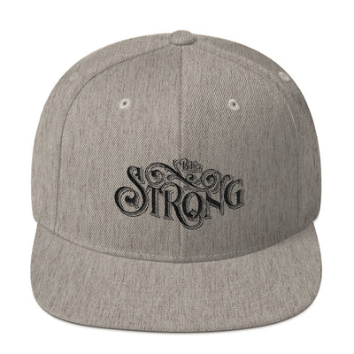 Be Strong - Snapback Hat-Heather Grey-Made In Agapé