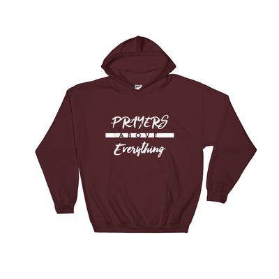 Prayers Above Everything - Women's Hoodie-Maroon-S-Made In Agapé