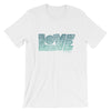 LOVE Protects - Cozy Fit Short Sleeve Tee-White-S-Made In Agapé