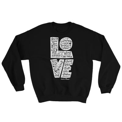 LOVE Is Patient - Men's Sweatshirt-Black-S-Made In Agapé