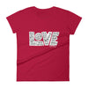 LOVE Protects - Ladies' Fit Tee-Red-S-Made In Agapé