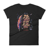 Agapé Feathers And Wings - Ladies' Fit Tee-Black-S-Made In Agapé
