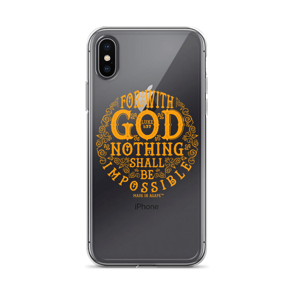 Nothing Impossible With God - iPhone Case-iPhone X/XS-Made In Agapé