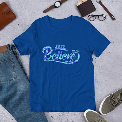 Just Believe - Unisex Crew-True Royal-S-Made In Agapé