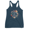 His Grace Is Sufficient - Ladies' Triblend Racerback Tank-Indigo-XS-Made In Agapé