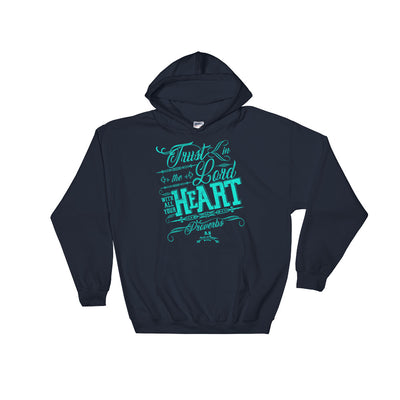 Trust In The Lord - Women's Hoodie-Navy-S-Made In Agapé