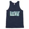 LOVE Protects - Unisex Tank-Navy-XS-Made In Agapé