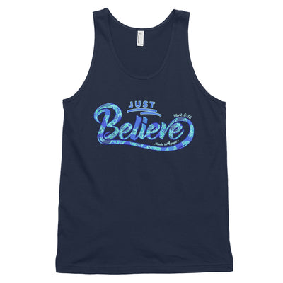 Just Believe - Unisex Tank-Navy-XS-Made In Agapé