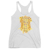Kind Words Are Like Honey - Ladies' Triblend Racerback Tank-Heather White-XS-Made In Agapé
