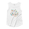 Truly Blessed - Ladies' Cap Sleeve-White-S-Made In Agapé