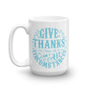 Give Thanks In All Circumstances - Coffee Mug-15oz-Left Handle-Made In Agapé