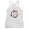 His Grace Is Sufficient - Ladies' Triblend Racerback Tank-Heather White-XS-Made In Agapé