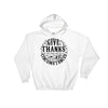 Give Thanks In All Circumstances - Women's Hoodie-White-S-Made In Agapé