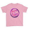 Saved By Grace - Youth Short Sleeve Tee-CharityPink-XS-Made In Agapé