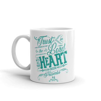 Trust In The Lord - Coffee Mug-11oz-Left Handle-Made In Agapé
