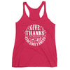 Give Thanks In All Circumstances - Ladies' Triblend Racerback Tank-Vintage Shocking Pink-XS-Made In Agapé