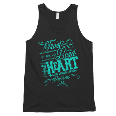 Trust In the Lord - Unisex Tank-Black-XS-Made In Agapé