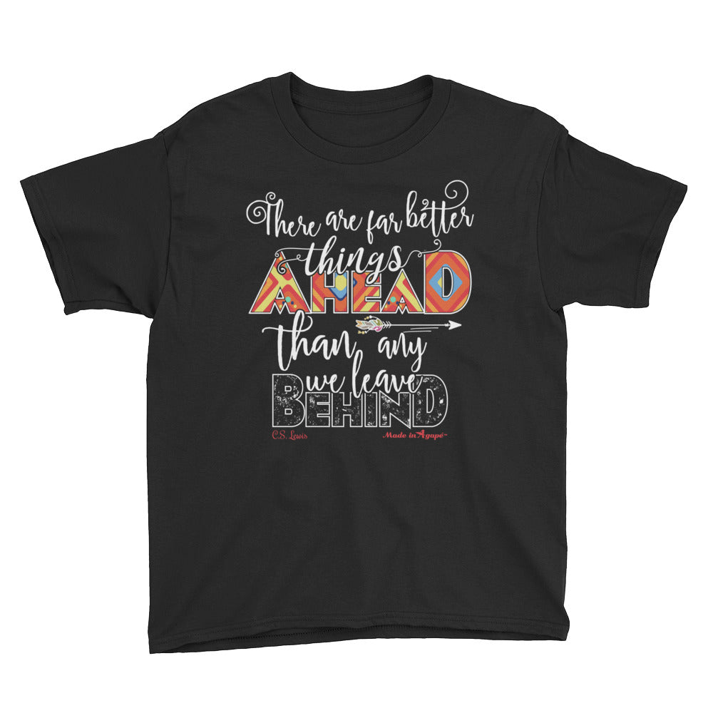 Far Better Things Ahead - Youth Short Sleeve Tee-Black-XS-Made In Agapé
