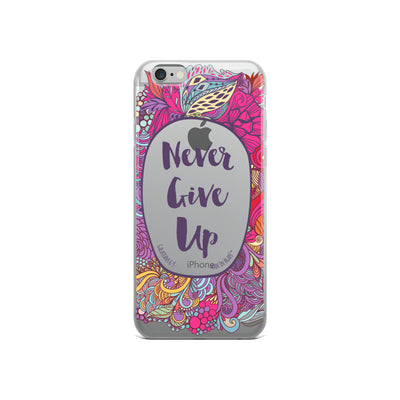 Never Give Up - iPhone Case-iPhone 6/6s-Made In Agapé