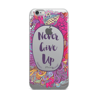 Never Give Up - iPhone Case-iPhone 6 Plus/6s Plus-Made In Agapé