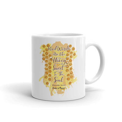 Kind Words Are Like Honey - Coffee Mug-11oz-Made In Agapé