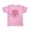 Fearfully And Wonderfully Made - Kids T-Shirt-Pink-2yrs-Made In Agapé