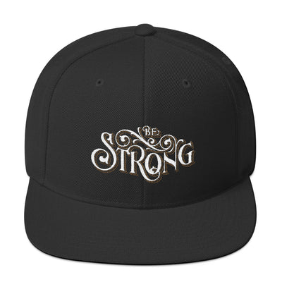 Be Strong - Snapback Hat-Black-Made In Agapé