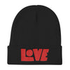 LOVE Protects - Knit Beanie-Black-Made In Agapé
